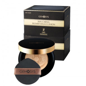 Genosys / Для макияжа Skin Caring Blemish Balm Cushion #01 IVORY - Кушон для лица, тон Айвори, SPF 50 1 шт.